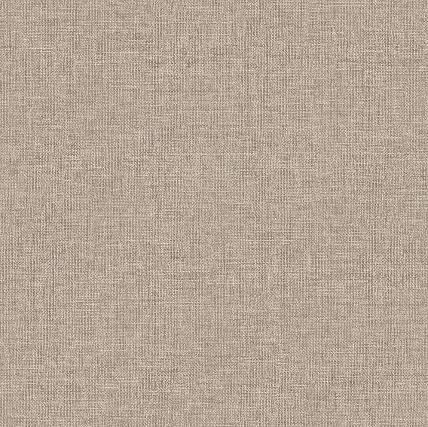 Tapeta s imitáciou melírovanej látky, hnedá, sivo-béžová, RE521045, Renaissance, Design ID