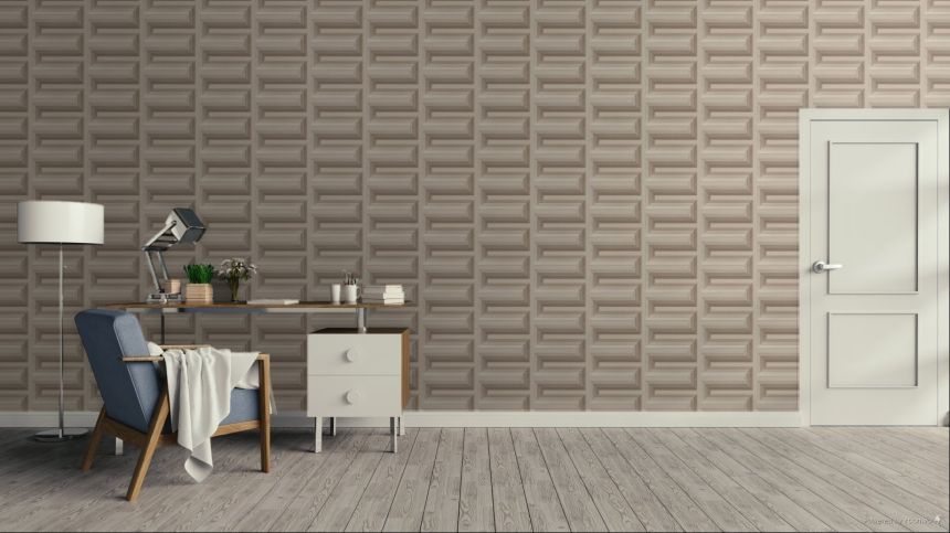 3D tapeta, béžová, RE521074, Renaissance, Design ID