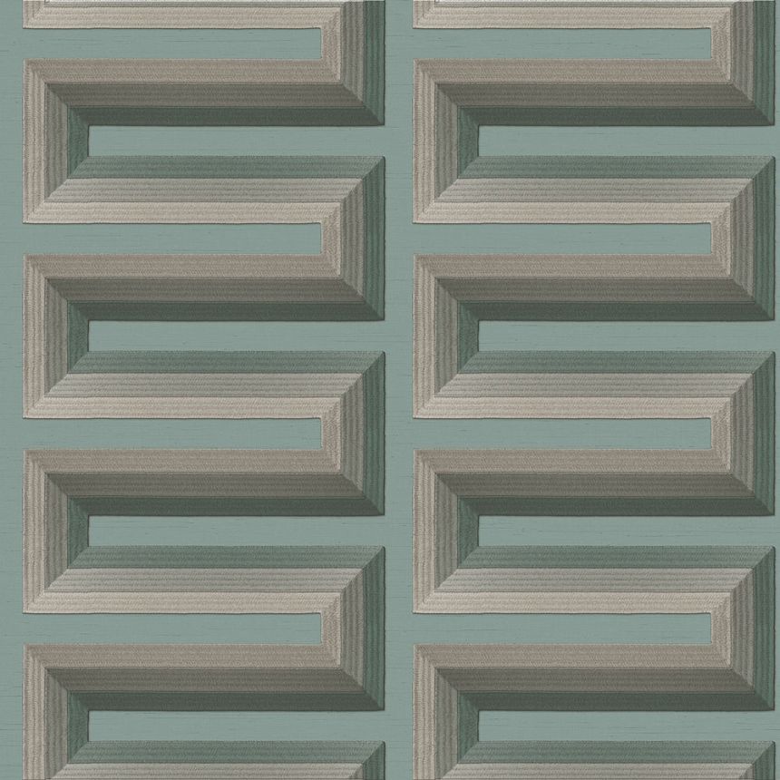 3D tapeta, tyrkysová, RE521075, Renaissance, Design ID