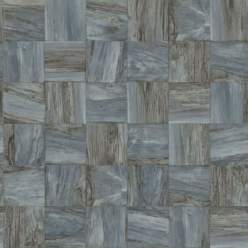 Sivomodrá vliesová tapeta Drevo, imitácia dreveného obloženia 347514, Matières - Wood, Origin
