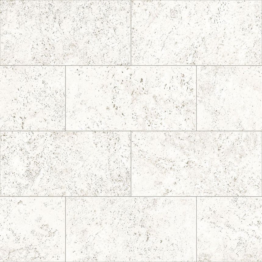 Sivobiela vliesová tapeta, imitácia kamenného obkladu 347580, Matières - Stone, Origin