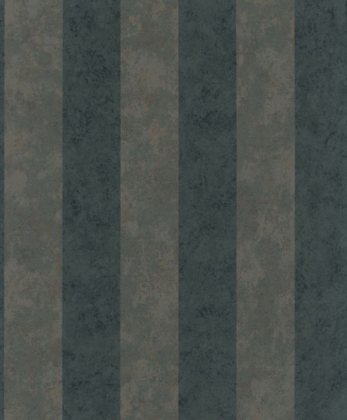 Vliesová tapeta na zeď, černá, antracitová, Pruhy, vintage, S 34821, Bestseller Basic 1, Marburg