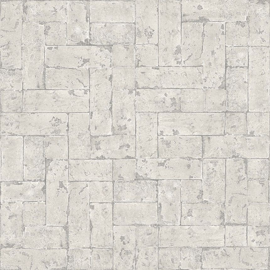 Vliesová tapeta na stenu sivá, imitácia kamenného obkladu 347569, Matières - Stone, Origin