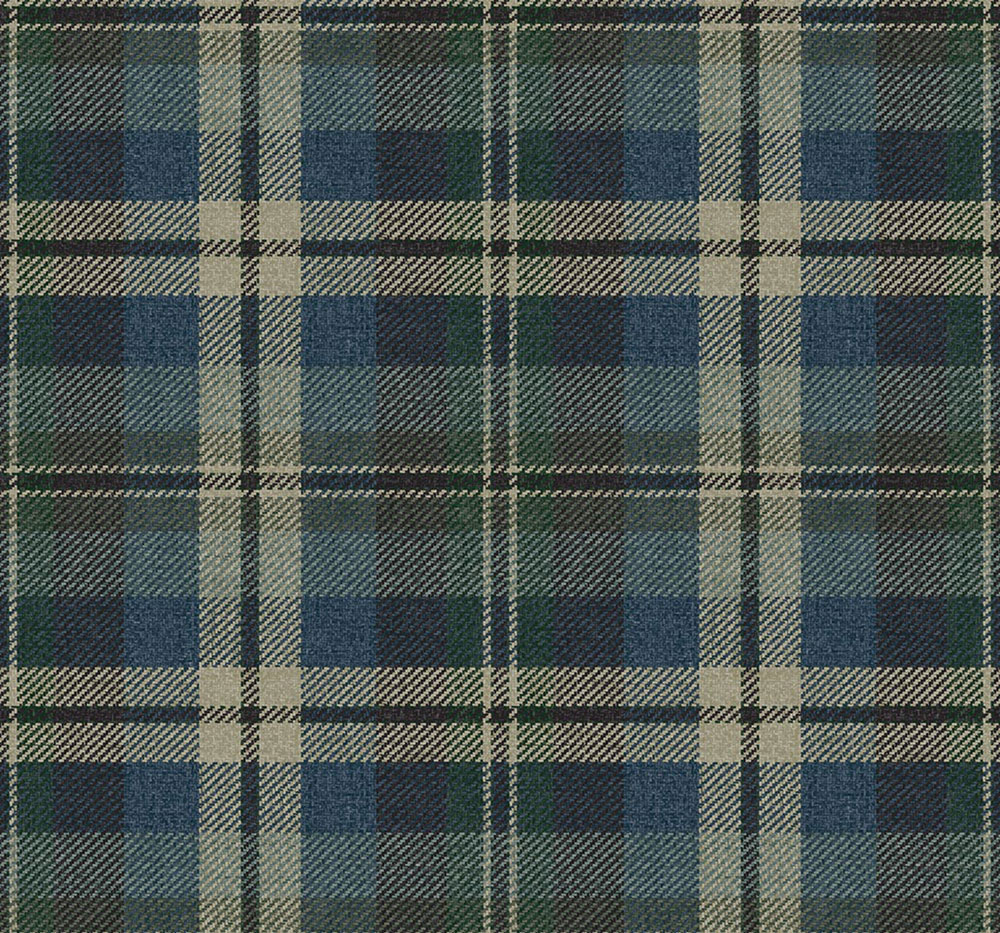 Tapeta Dundee, modrá, hnedá, CA10102, Carl Robinson Edition 24 The Highlands