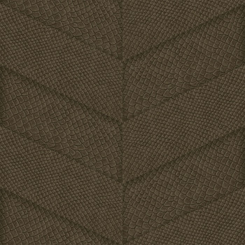 Vliesová hnedá tapeta, parketový vzor kože 347794, Luxury Skins, Origin
