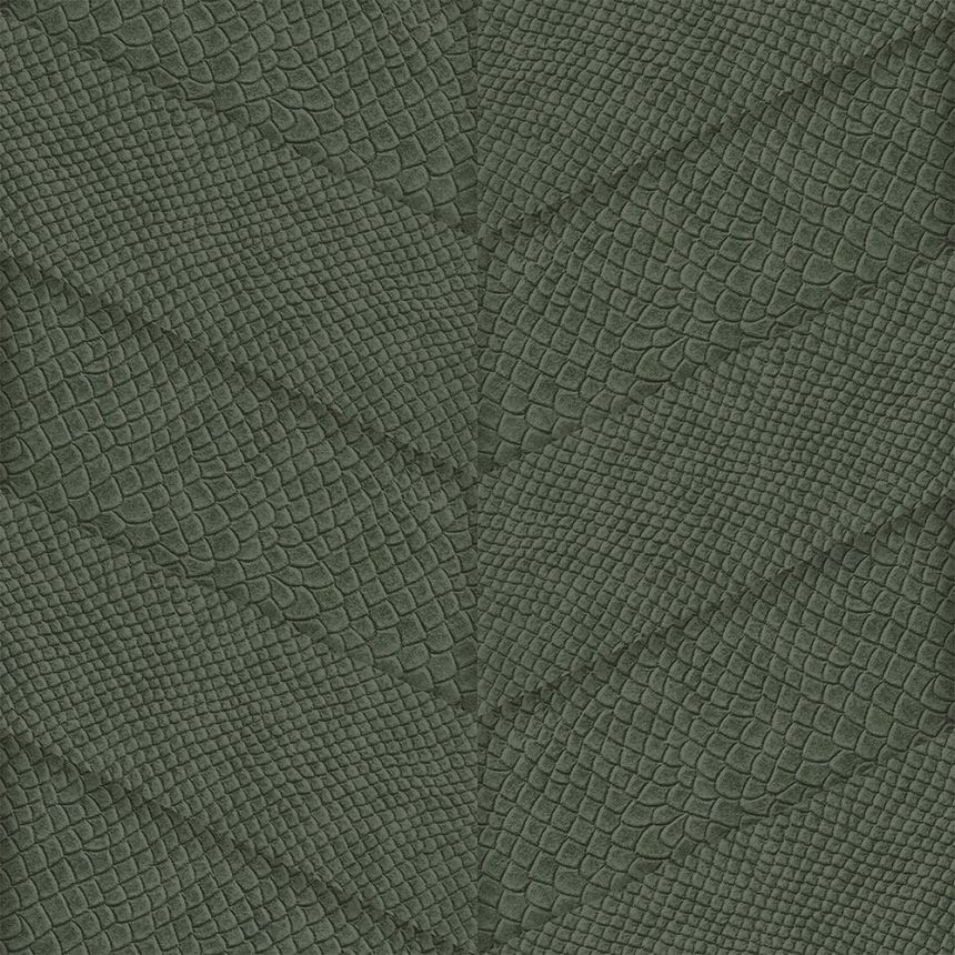Vliesová tapeta zelená, parketový vzor kože 347793, Luxury Skins, Origin