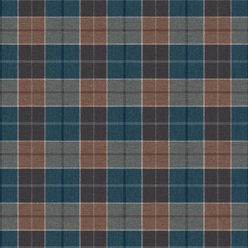 Tapeta Melrose, modro-hnedá, CA10512, Carl Robinson Edition 24 The Highlands