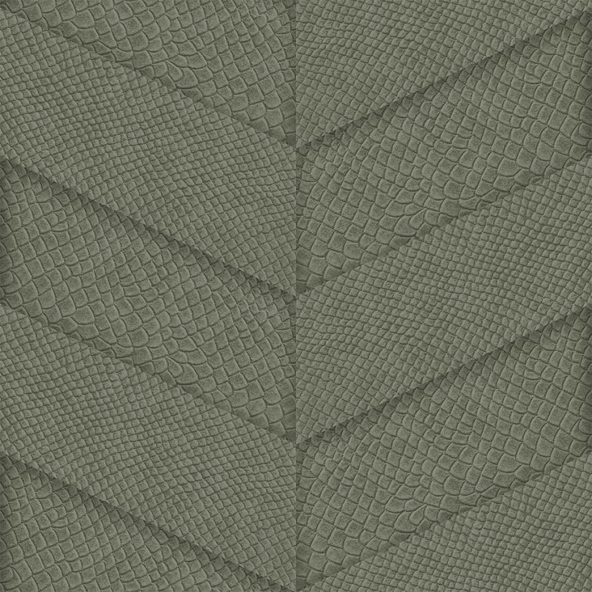 Vliesová tapeta zelená, parketový vzor kože 347792, Luxury Skins, Origin