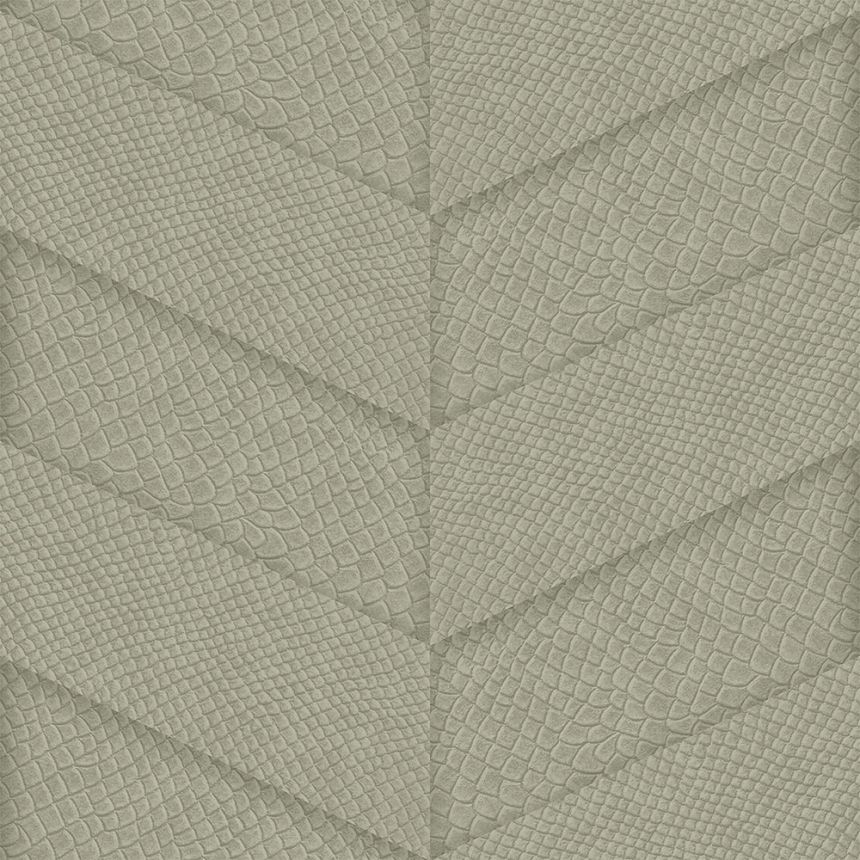 Sivobéžová vliesová tapeta, parketový vzor kože 347790, Luxury Skins, Origin