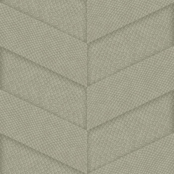 Sivobéžová vliesová tapeta, parketový vzor kože 347790, Luxury Skins, Origin