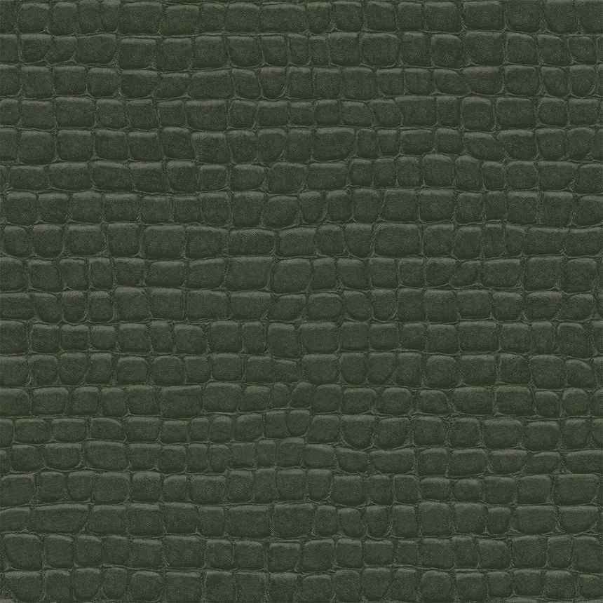 Vliesová tapeta zelená, imitácia krokodílej kože 347781, Luxury Skins, Origin