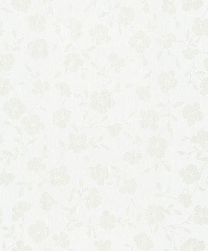 Kvetinová tapeta, bielo-krémová, 82584, Pia, Novamur