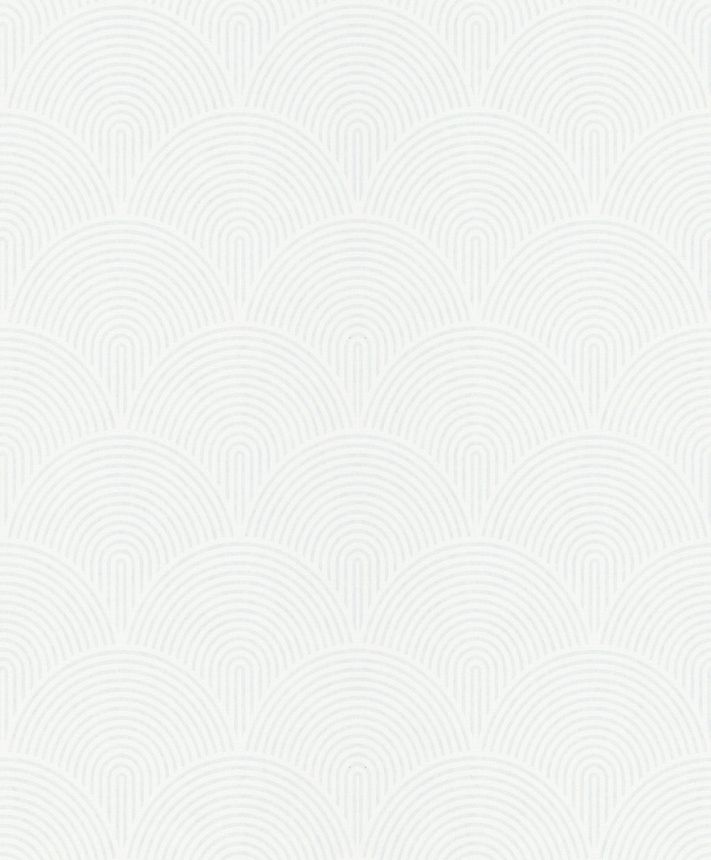 3D geometrická tapeta, biela, 82593, Pia, Novamur