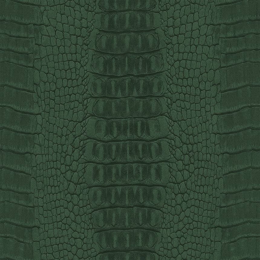 Vliesová tapeta zelená, imitácia krokodílej kože 347776, Luxury Skins, Origin