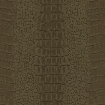 Vliesová hnedá tapeta, imitácia krokodílej kože 347775, Luxury Skins, Origin