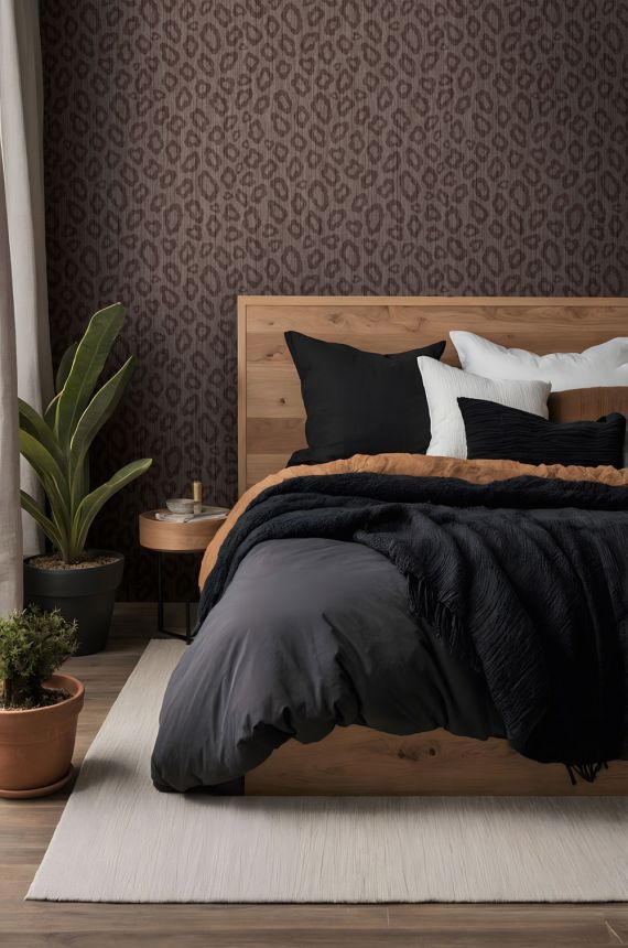 Luxusná tapeta s leopardím vzorom, hnedá, 89061, Pia, Novamur