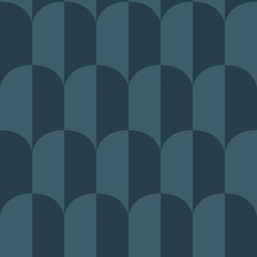 Tapeta s motívom Art Deco, modrá, 139990, Color Pop, Esta Home