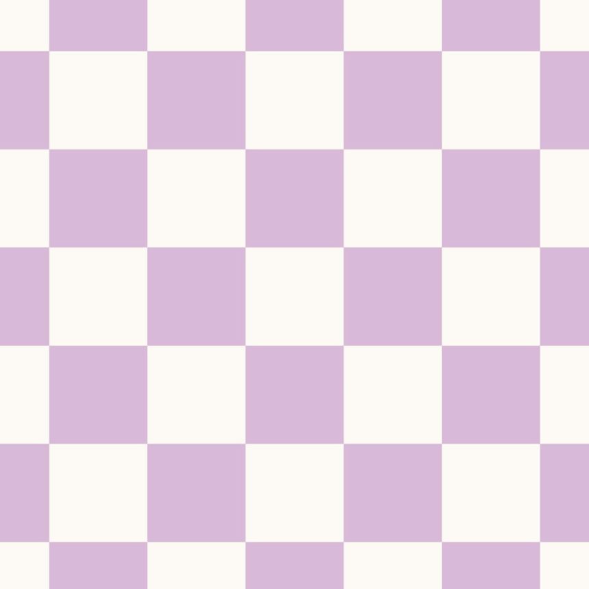 Tapeta so šachovnicovým vzorom, fialová, biela, 139997, Color Pop, Esta Home