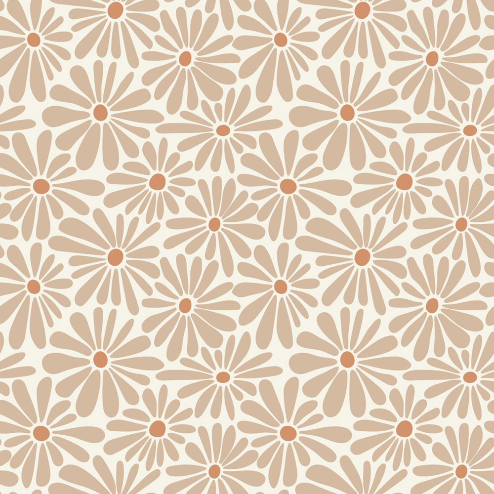 Kvetinová tapeta, hnedá, béžová, 131148, Color Pop, Esta Home