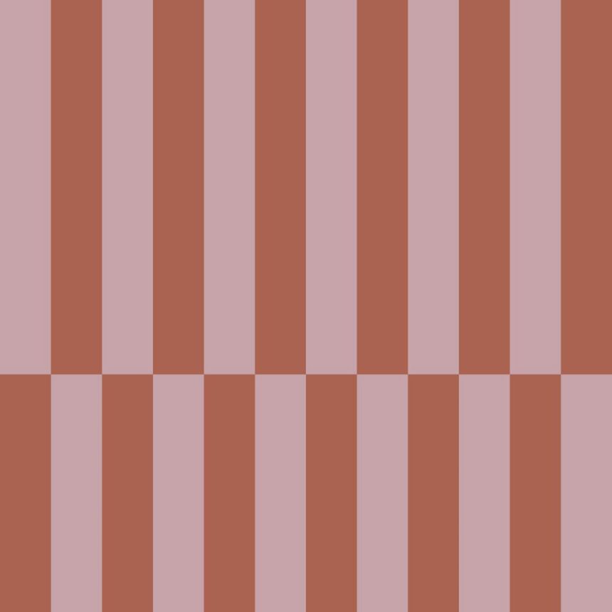 Tapeta s pruhmi, červeno-hnedá, ružová, 131216, Color Pop, Esta Home
