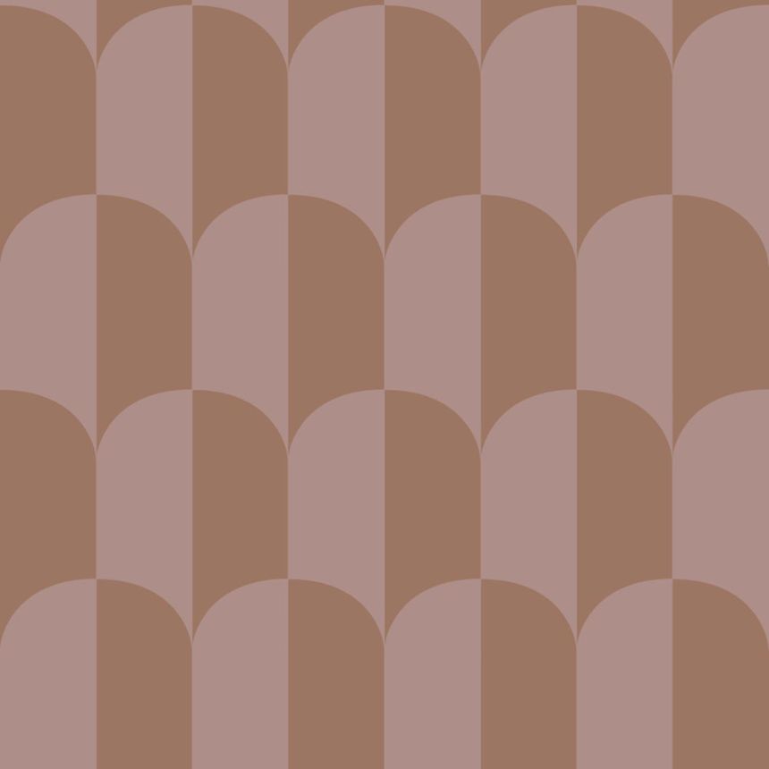 Tapeta s motívom Art Deco, hnedá, hnedo-fialová, 131235, Color Pop, Esta Home