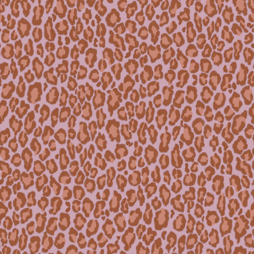Tapeta imitujúca leopardiu kožu, červeno-hnedá, ružová, 131402, Color Pop, Esta Home