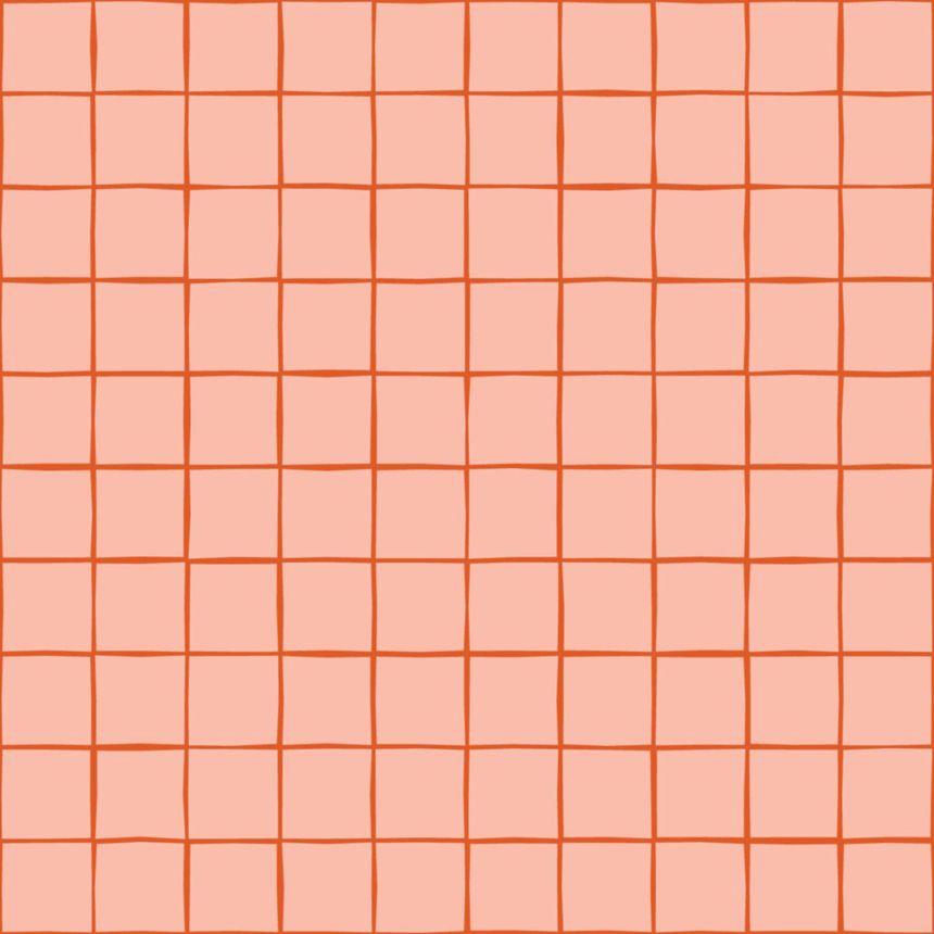Tapeta s mriežkou, ružová, červená, 131596, Color Pop, Esta Home