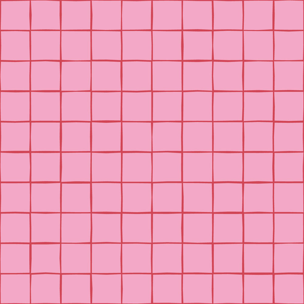 Tapeta s mriežkou, červená, ružová, 131597, Color Pop, Esta Home