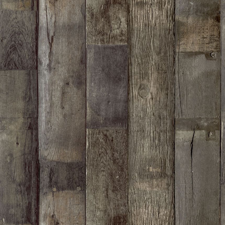 Hnedá vliesová tapeta imitácia dreva, paluboviek, WL1401, Wanderlust, Grandeco