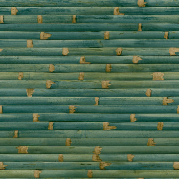 Vliesová tapeta zelená, imitácia bambusu, WL1101, Wanderlust, Grandeco