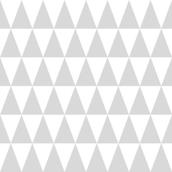 Vliesová tapeta so sivými a bielymi trojuholníkmi 128842, Little Bandits, Esta