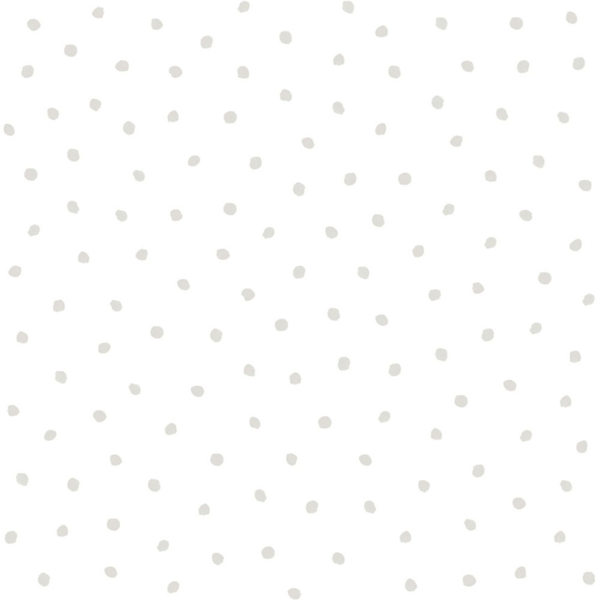 Vliesová tapeta biela so sivými bodkami 138935, Little Bandits, Esta