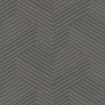 Vliesová hnedá tapeta s metalickým žíhaním EE2104, Elementum, Grandeco