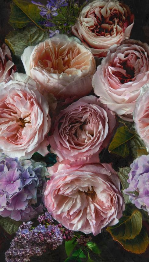 Obrazová vliesová tapeta Romantické kvety A52101, 159 x 280 cm, One roll, one motif, Grandeco