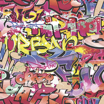 Vliesová tapeta pre teenagerov Graffity GV24241, Good Vibes, Decoprint