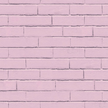 Vliesová tapeta na stenu, ružové tehly GV24255, Good Vibes, Decoprint