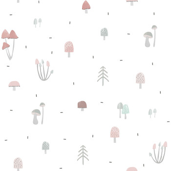 Papierové detské tapety, motív húb a lesa 3352-3, Oh lala, ICH Wallcoverings