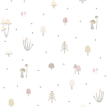 Papierové detské tapety, motív húb a lesa 3352-2, Oh lala, ICH Wallcoverings