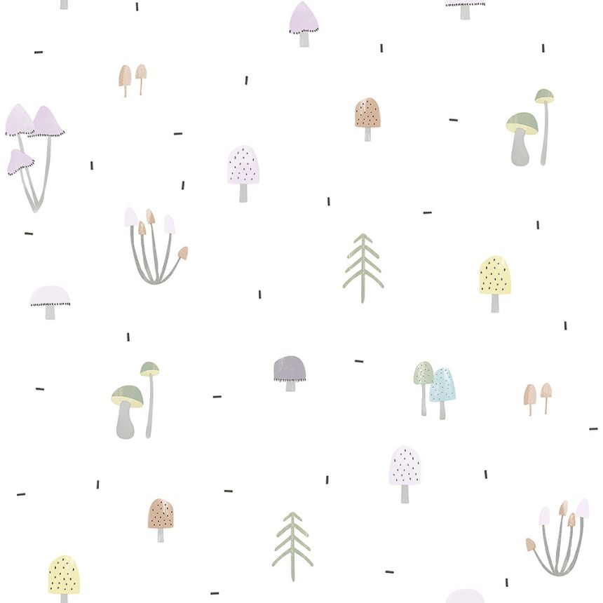 Papierová detská tapeta, les, huby 3352-1, Oh lala, ICH Wallcoverings