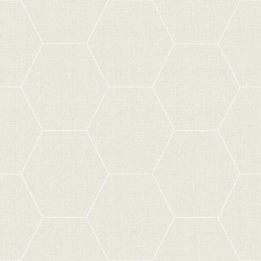 Vliesová tapeta geometrický vzor, hexagóny 148749, Blush, Esta Home