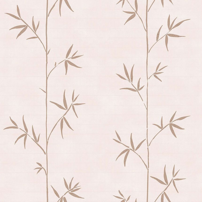 Hnedobéžová vliesová tapeta na stenu, bambus 148727, Blush, Esta Home