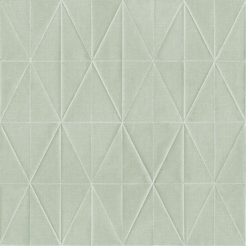 Vliesová, zelená tapeta geometrický vzor, origami  148713, Blush, Esta Home