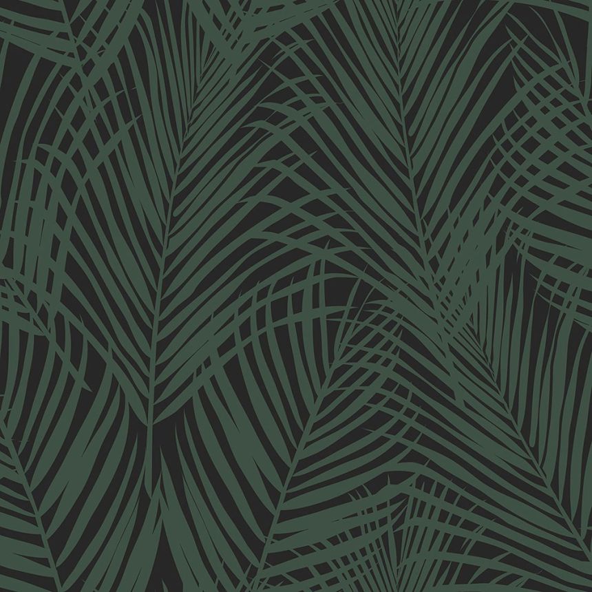 Vliesová zelená tapeta palmové listy 139157, Paradise, Esta Home