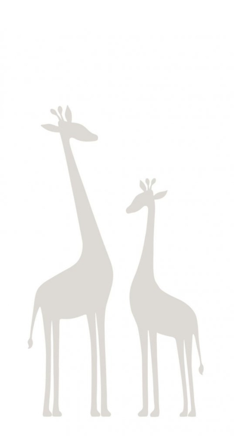 Dětská Vliesová fototapeta - žirafy 357219, 150x279cm, Precious, Origin