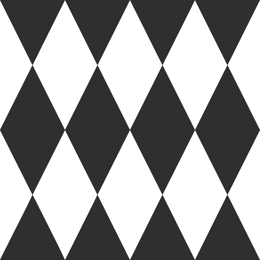 Vliesová tapeta geometrický vzor - biele a čierne kosoštvorce 347670, Precious, Origin