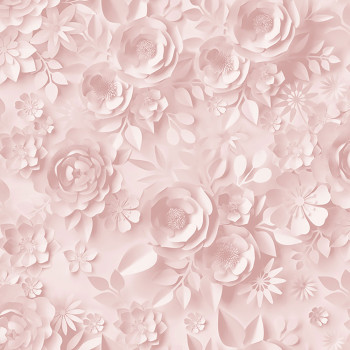 Vliesová kvetinová ružová tapeta s 3D efektom M44603, My Kingdom, Ugépa