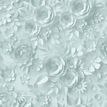Vliesová kvetinová zelená tapeta s 3D efektom M44604, My Kingdom, Ugépa