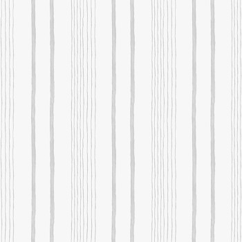Vliesová biela tapeta so sivými pruhmi, prúžkami M33309, My Kingdom, Ugépa