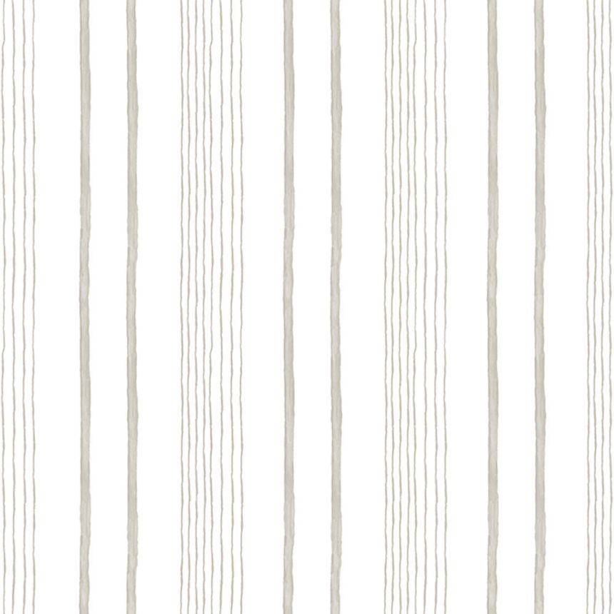 Vliesová biela tapeta so sivými pruhmi, prúžkami M33307, My Kingdom, Ugépa