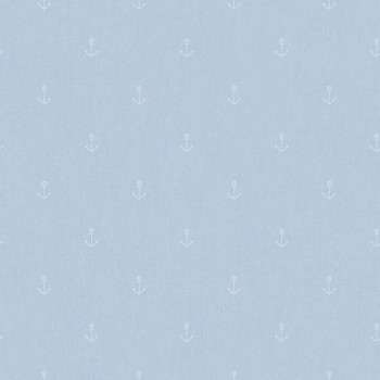 Vliesová svetlo modrá tapeta s kotvičkami A82801, My Kingdom, Ugépa
